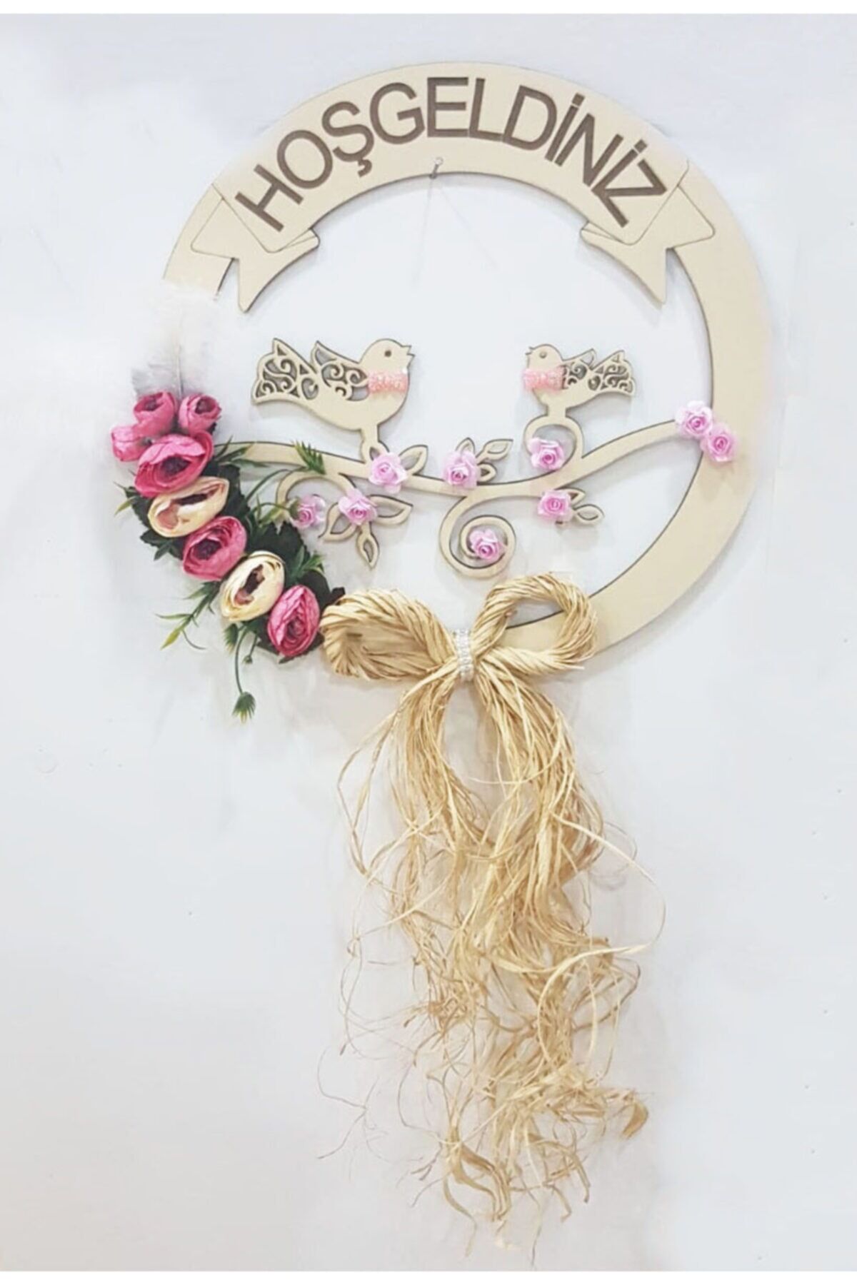 Hoşgeldiniz Yazılı Ahşap Kapı Süsü Lüks Kapı Süsü Ahşap Duvar Ve Kapı Süsü Ölçü:30*30