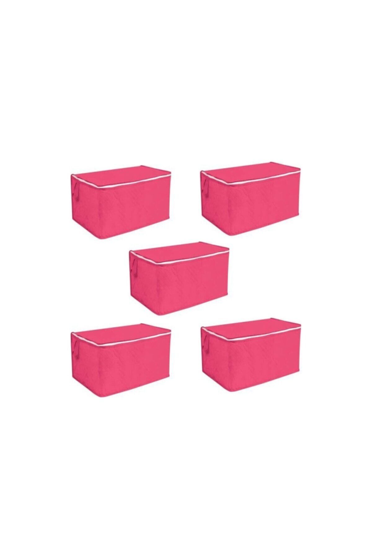 Telalı Yorgan Hurcu 5 Adet Fuşya 100x50x50