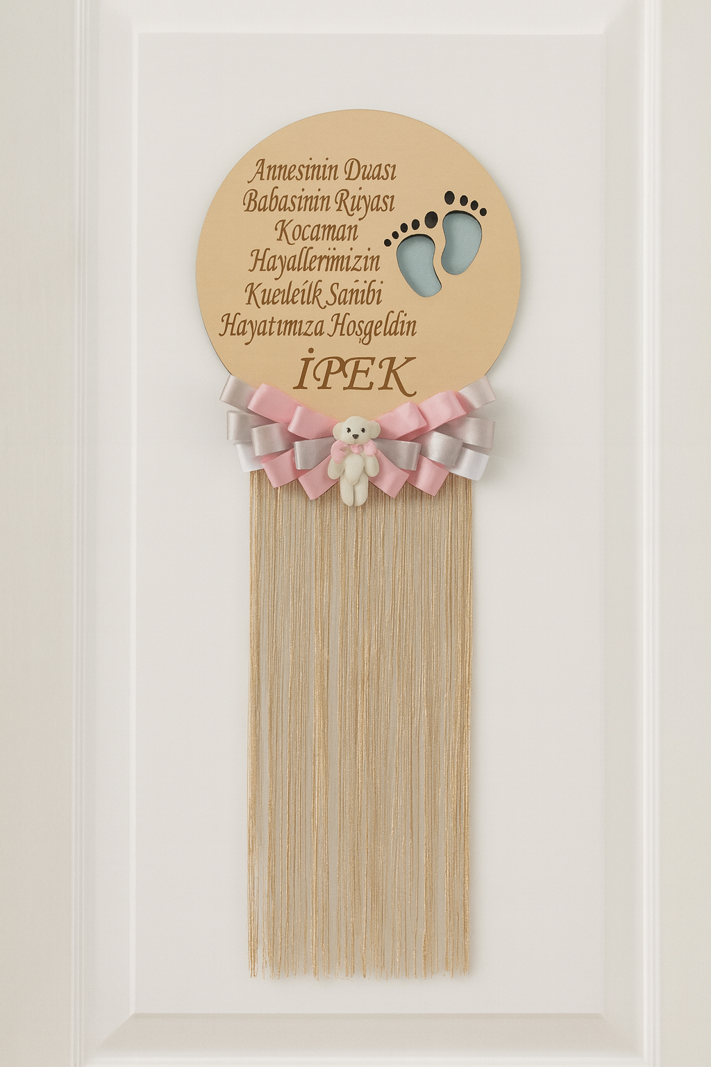 Hoşgeldin Bebeğim Özel Tasarım Kapı Süsü