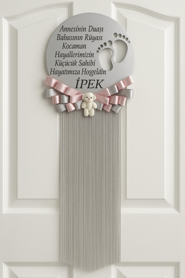 Hoşgeldin Bebeğim Özel Tasarım Kapı Süsü