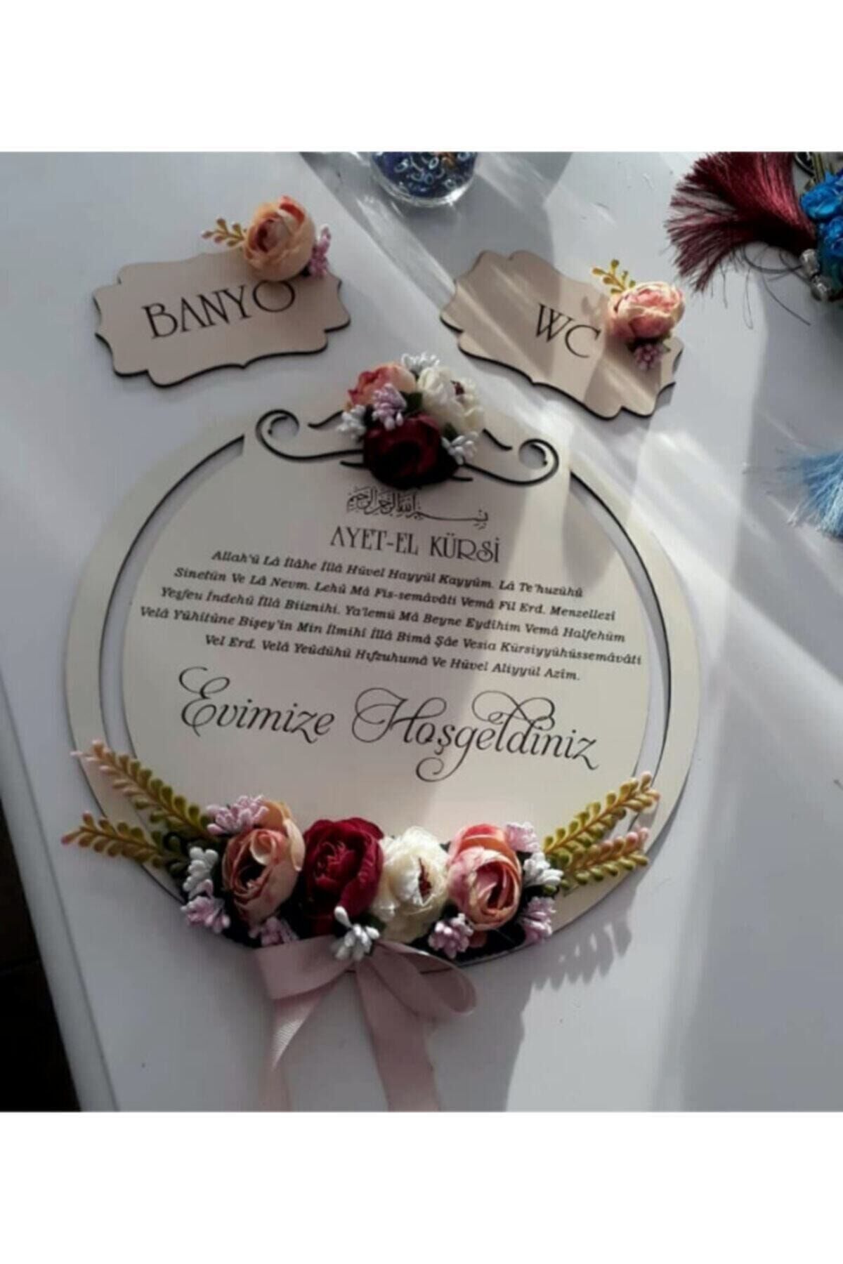 Ahşap Kapı Süsü, Özel Üretim, Banyo Ve Wc Süsleri Hediyeli