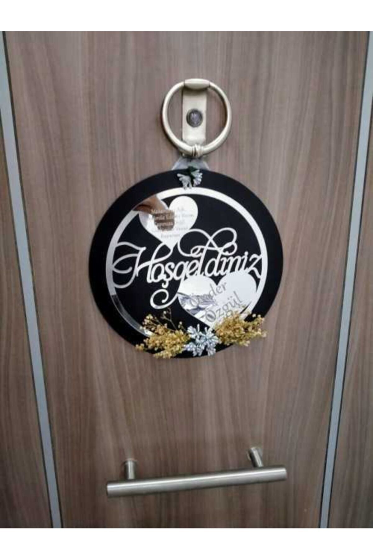 Gümüş Aynalı Pleksi Kapı Süsü