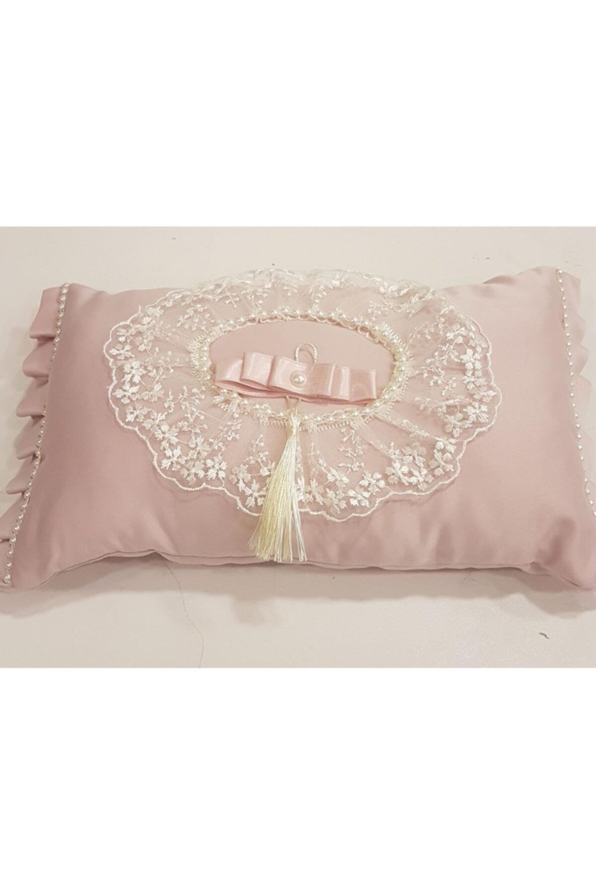 Tam Silikon Elyaf Güpürlü Bebek Yastığı 35*45 Pembe