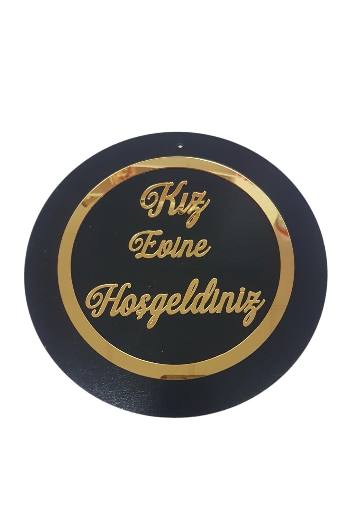 Kız Evine Hoşgeldiniz Kapı Süsü Kapı Aksesuarı 24 Cm Çap