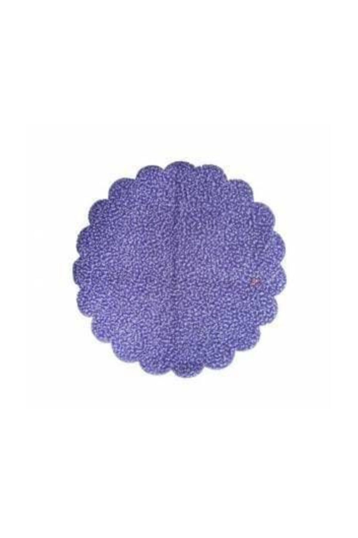 Karlı Simli Süsleme Tülü 22cm 100 Adet Mor