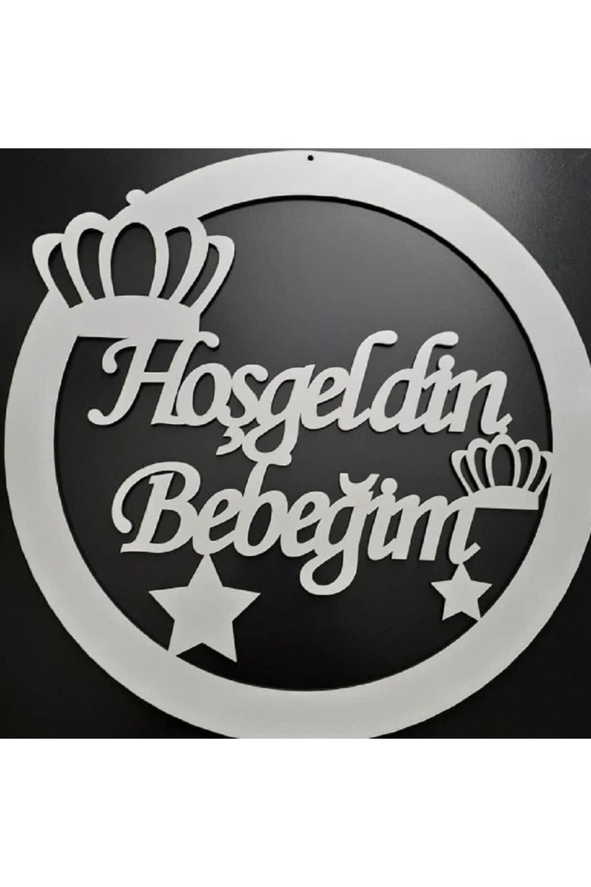 Hoşgeldin Mdf Kapı Süsü Erkek Bebek