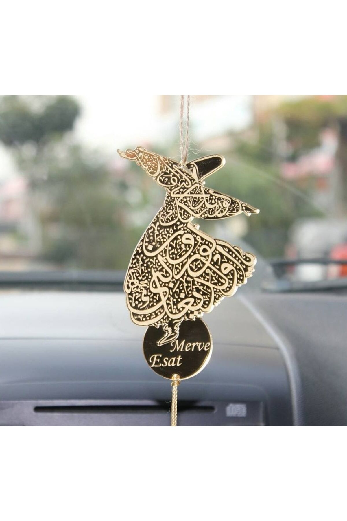 Kişiye Özel Pleksi Araba Dikiz Aynası Süsü, Araç Dikiz Ayna Süsü