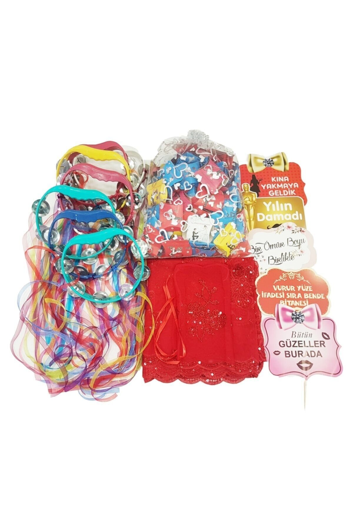 Kına Gecesi Kına Malzemeleri Mini Kına Seti Tef Allık Kına Pankar