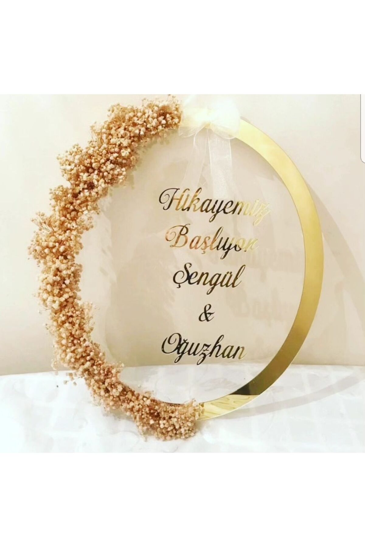 Hikayemiz Başlıyor Şeffaf Kapı Süsü Süslü Lüx Duvar Süsü Duvar Dekoru