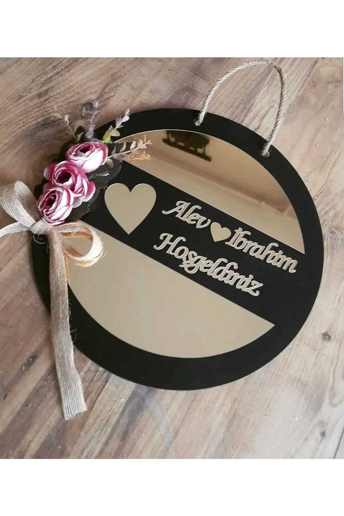 Isme Özel Ahşap Ve Pleksili Kapı Süsü, Duvar Süsü, Duvar Dekoru