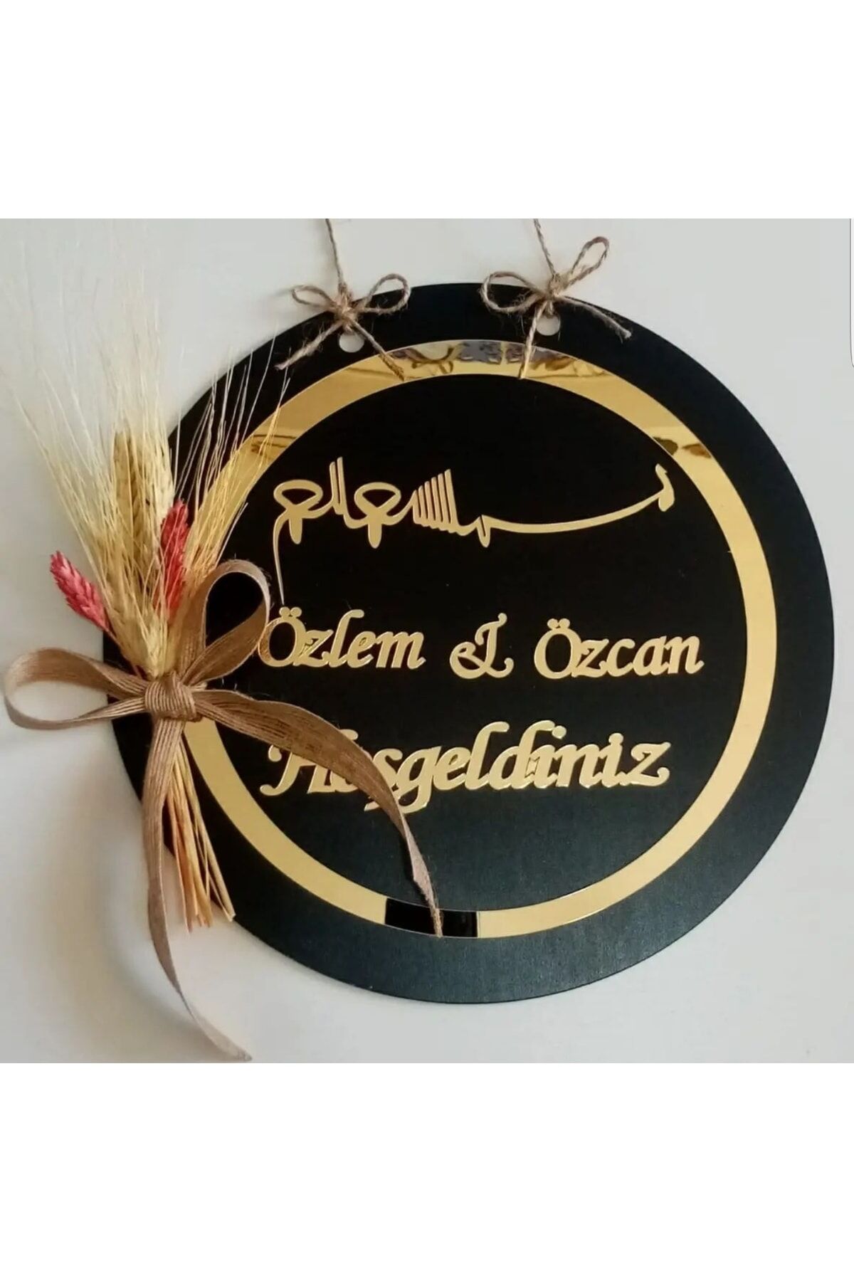 Isme Özel Ahşap Ve Pleksili Kapı Süsü, Duvar Süsü, Duvar Dekoru