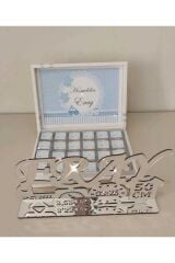 Bebek Doğum Günü Çikilotası Ve Masa Üstü Isimlik Pleksi Isimlik 30cm