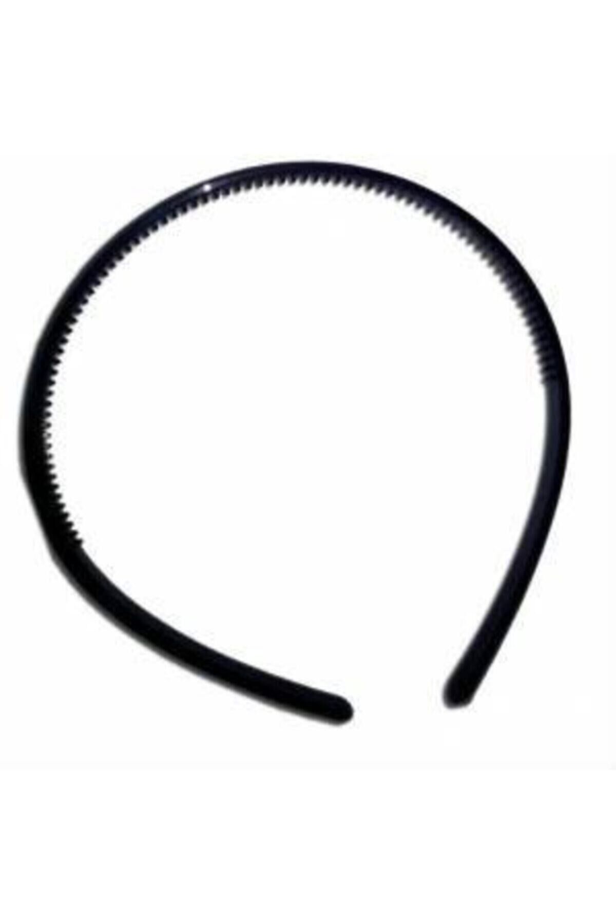 Süslenmemiş Plastik Taç 12 Adet Siyah