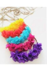 Bol Güllü Kına Gecesi Nedime Tacı Kına Tacı 10 Ad Lohusa Tacı Renkli