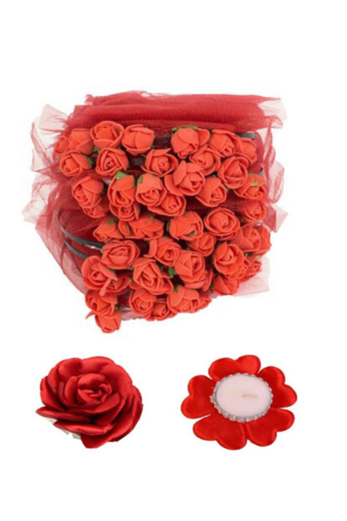 Kına Gecesi Nedime Tacı Kına Tacı El Gülü ve Mumlu El Gülü