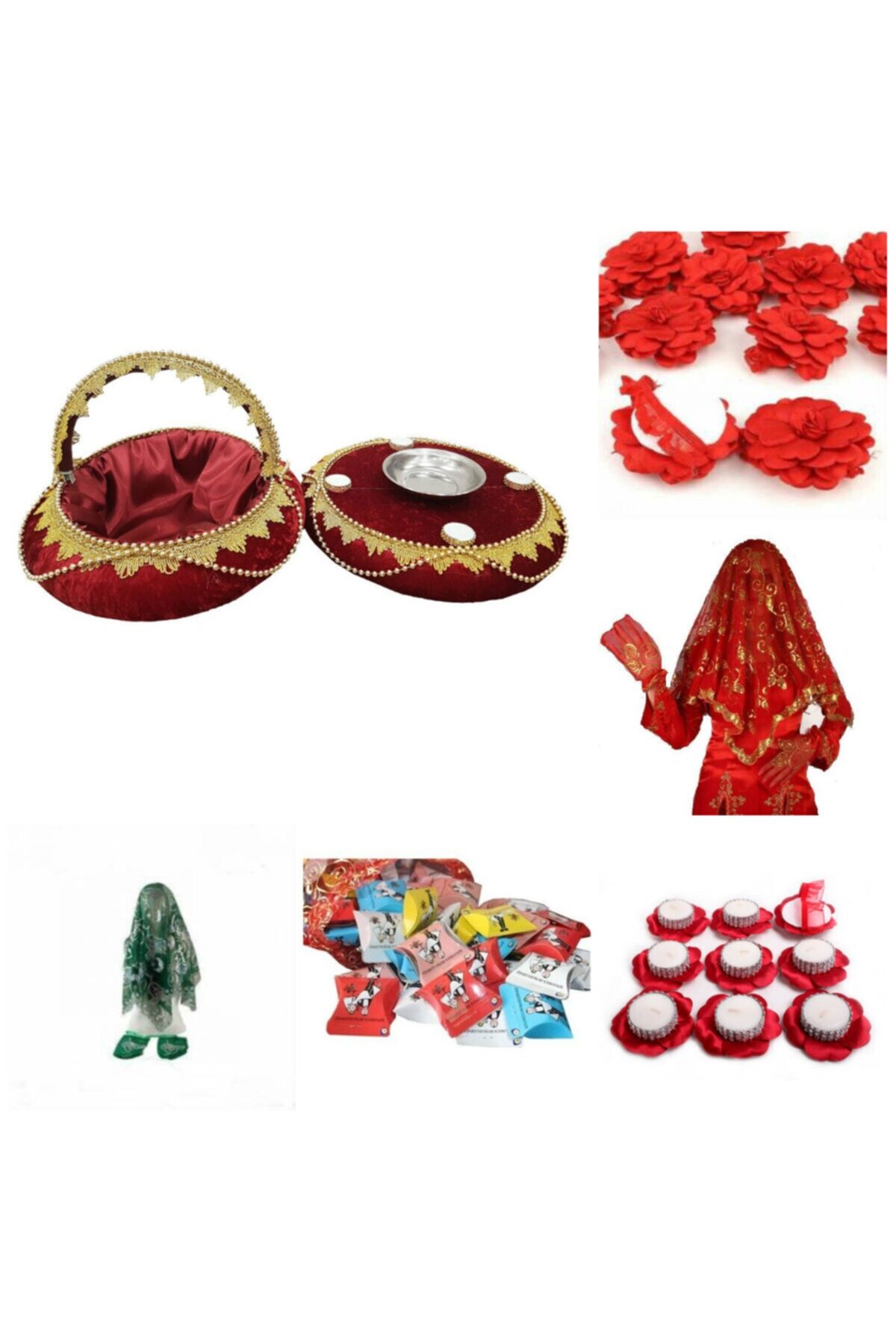 Kına Gecesi Kına Malzemesi 132 Parça Kına Seti