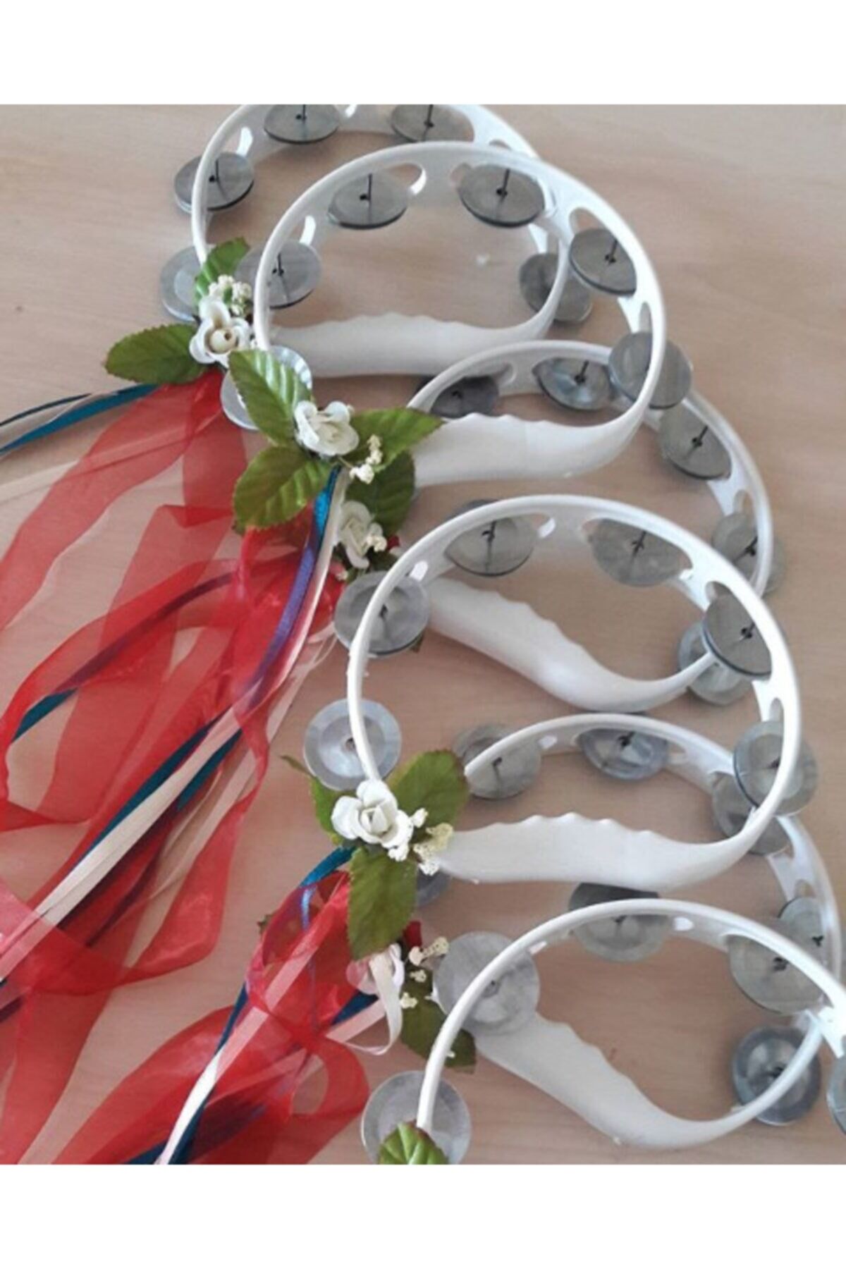 12 Adet Tef Kına Gecesi Kına Malzemesi Yapay Güllü Kurdaleli Tef