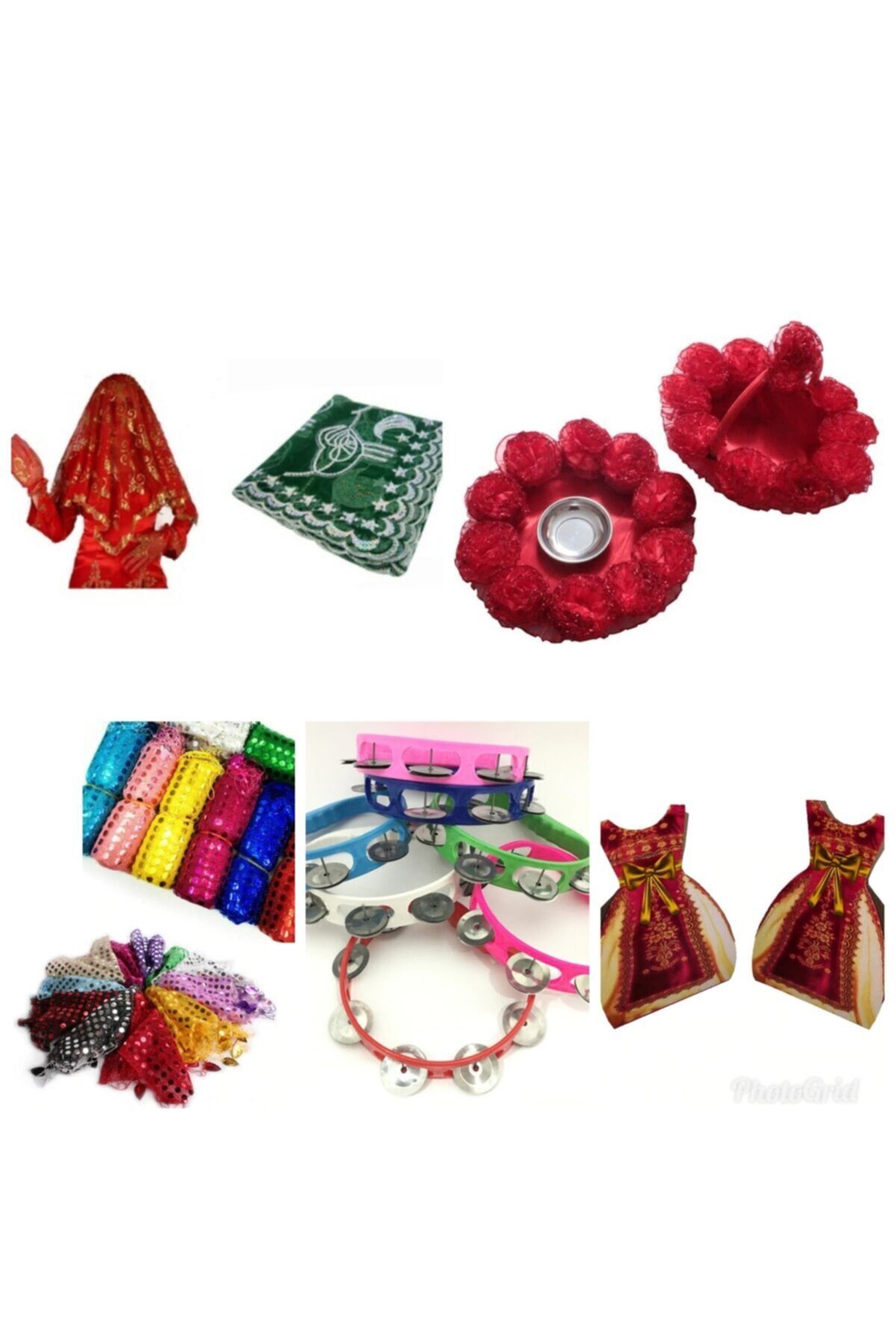 Kına Gecesi Kına Malzemeleri Seti Parti Malzemeleri 223 Parça