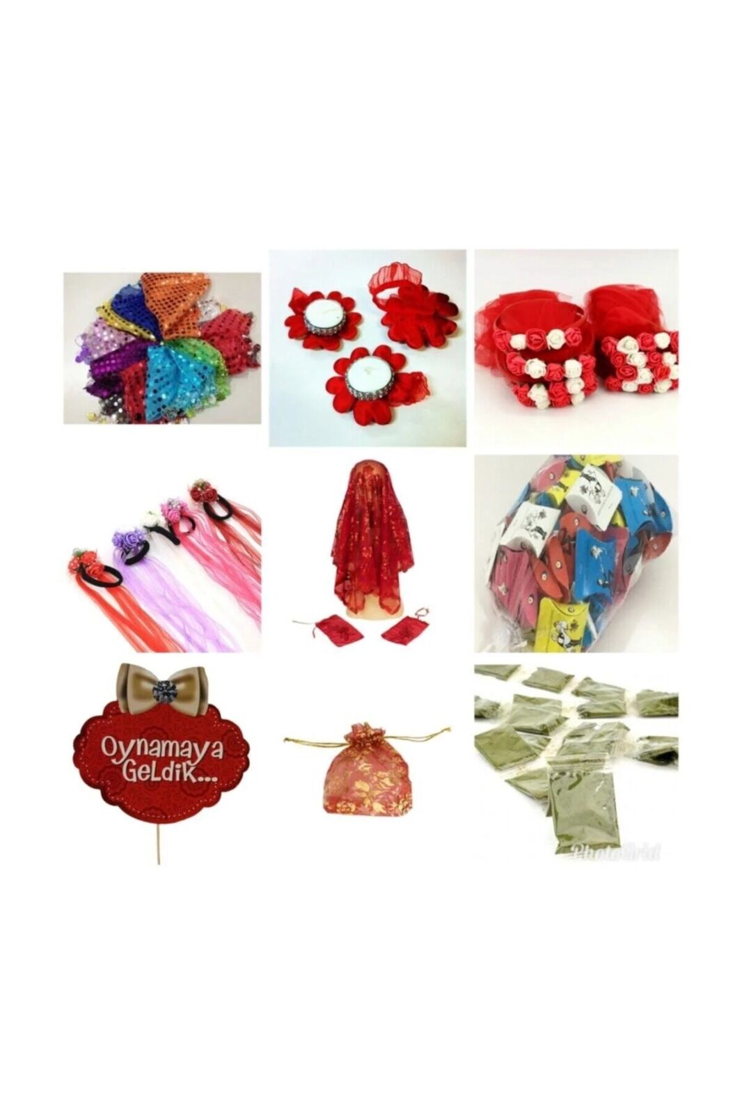 666 Parça Kına Gecesi Ekonomik Kına Seti Kına Malzemesi Parti Mlz