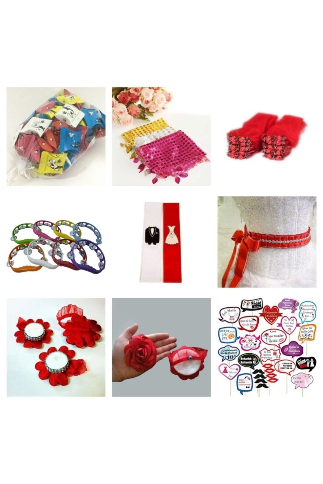 Kına Gecesi Kına Malzemesi 149 Parça Ekonomik Kına Seti