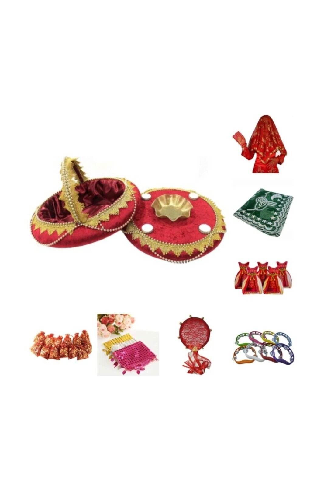 Kına Gecesi Kına Malzemesi 229 Parça Özel Kına Seti