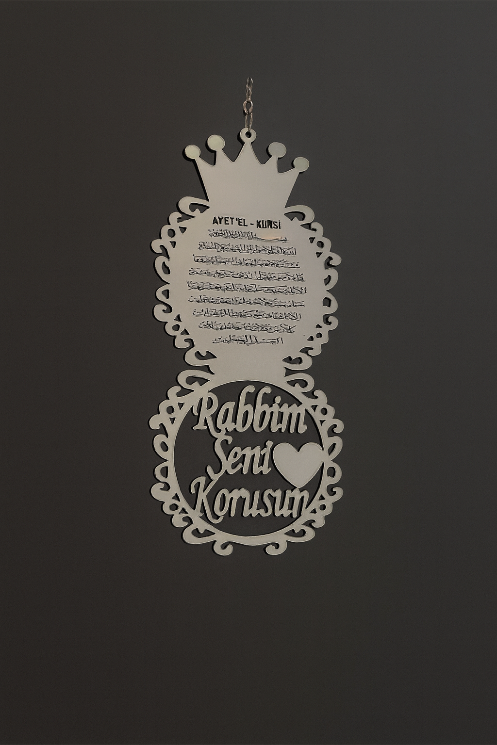 Araba Süsü Pleksi Araba Dikiz Aynası Süsü Gümüş Hediyelik Ürün