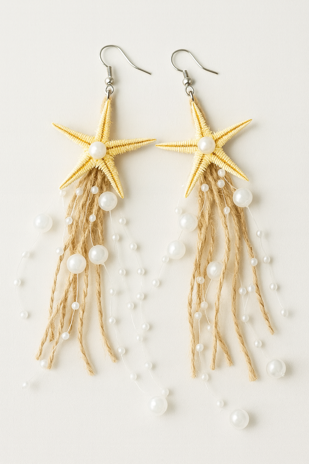 Gelin Küpesi Deniz Yıldızı Ve Incili Gelin Küpesi Kına Düğün Küpesi