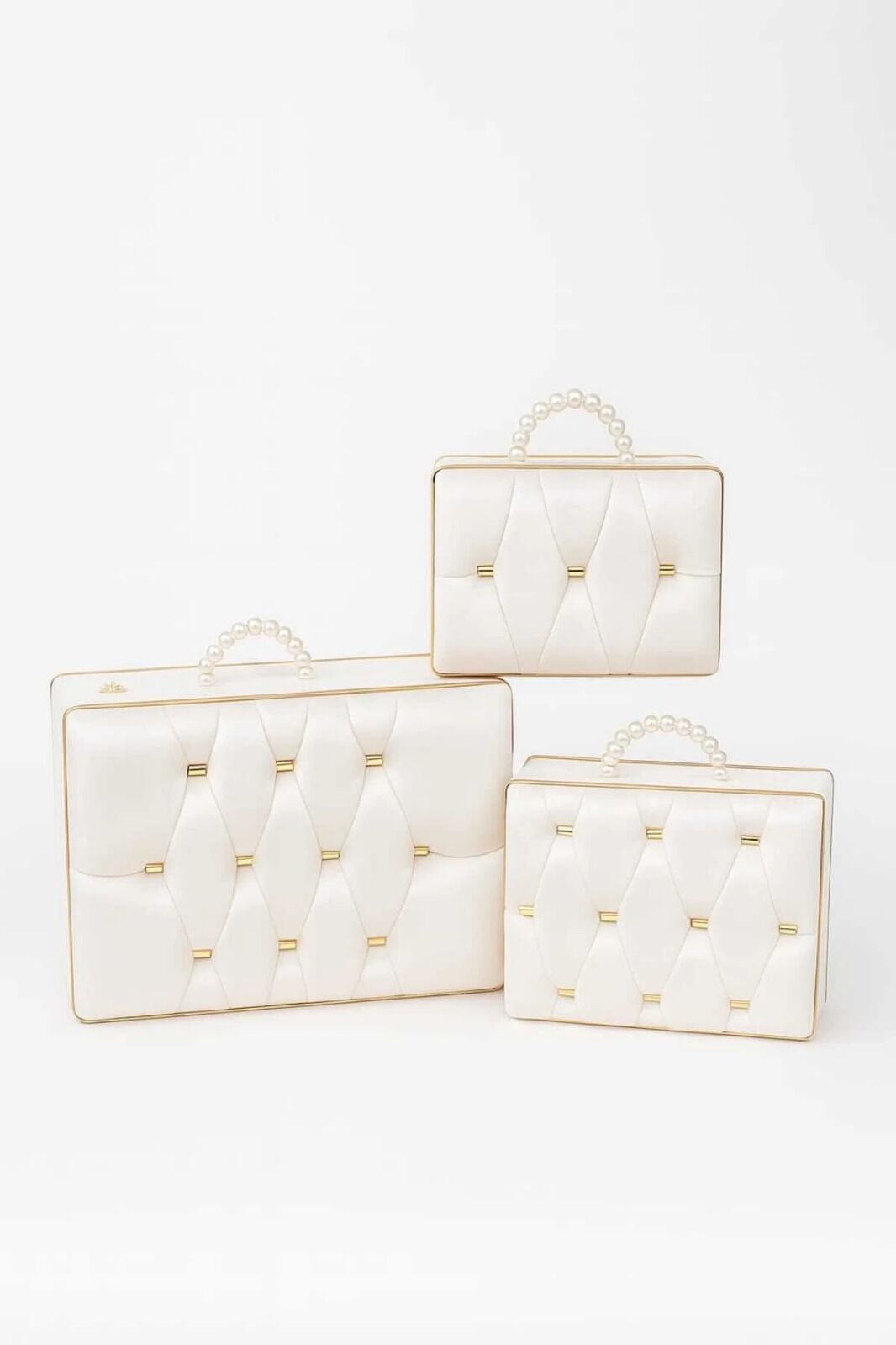 Söz Nişan Bohça Gelin Düğün Damat Çeyiz 3 Parça Çanta Sandık Çeyiz Sandığı İthal Kumaşlı 3 boy