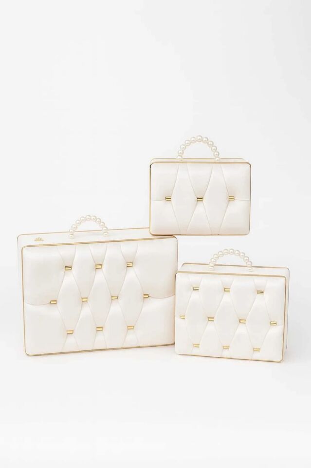 Söz Nişan Bohça Gelin Düğün Damat Çeyiz 3 Parça Çanta Sandık Çeyiz Sandığı İthal Kumaşlı 3 boy