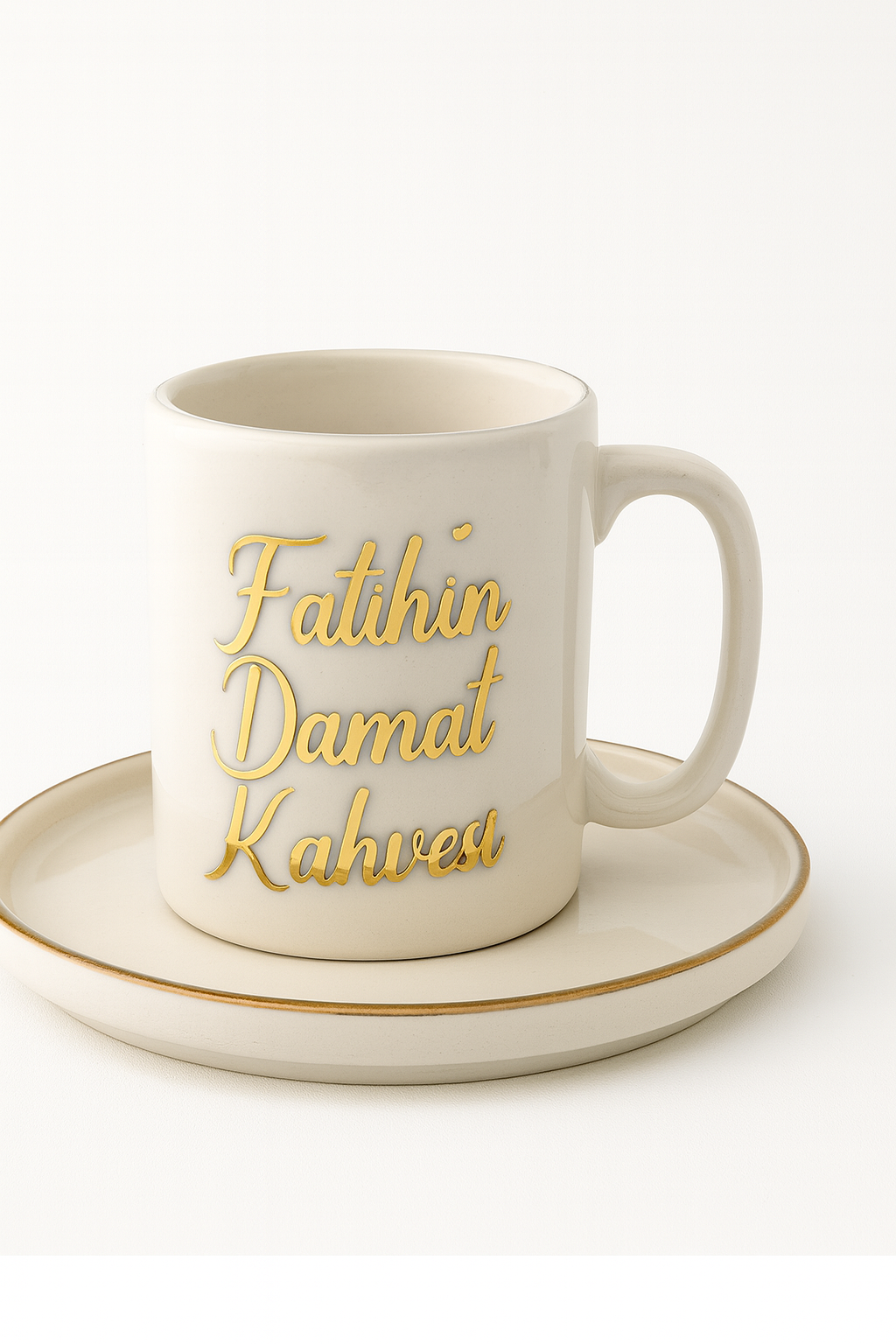 İsme Özel Fincan Kişeye Özel Damat Kahvesi Fincanı