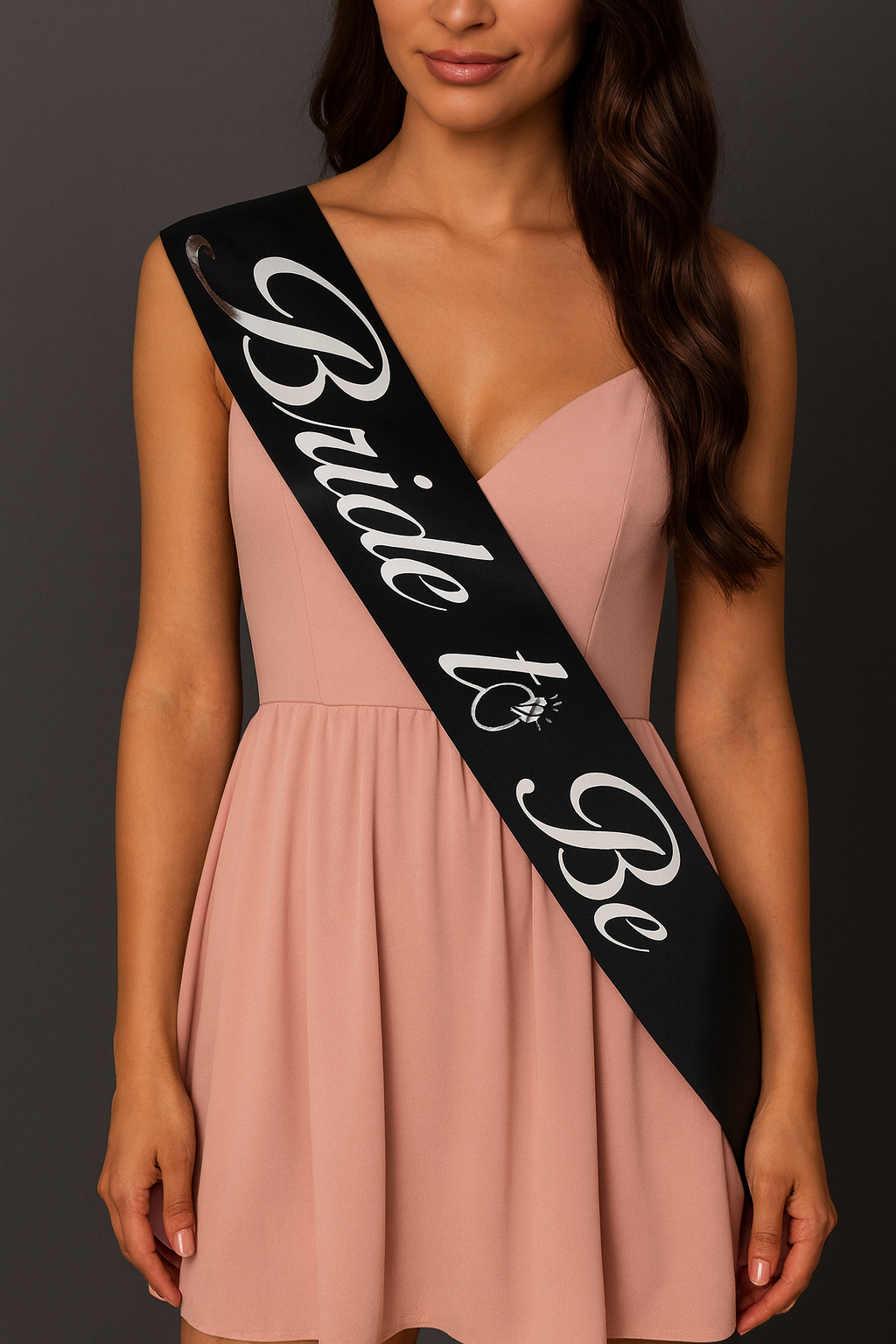 Bride To Be Yazılı Beyaz Üstüne Gold Altın Sarısı Yaldızlı Kuşak Bekarlığa Veda Partisi Konsepti