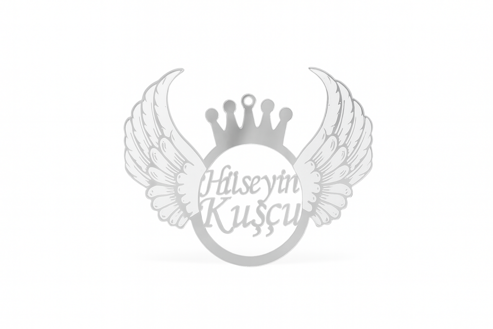Kişiye Özel Melek Kanadı Pleksi Araba Dikiz Aynası Süsü Hediyelik Ürün