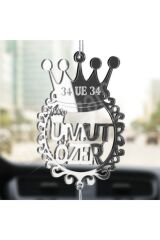 Kişiye Özel Araba Süsü Plakalı Pleksi Araba Dikiz Aynası Süsü Hediyelik Ürün