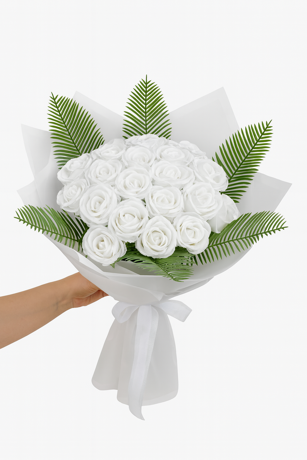 Gerçek Görünümlü Yapay Kadife Gül Kız Isteme Çiçeği