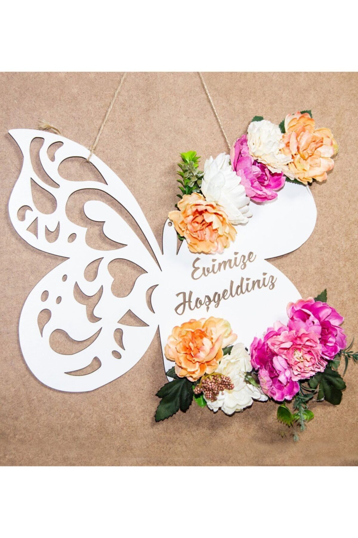 Hoşgeldiniz Yazılı Ahşap Kapı Süsü Lüks Kapı Süsü Ahşap Duvar Ve Kapı Süsü Ölçü:30*30