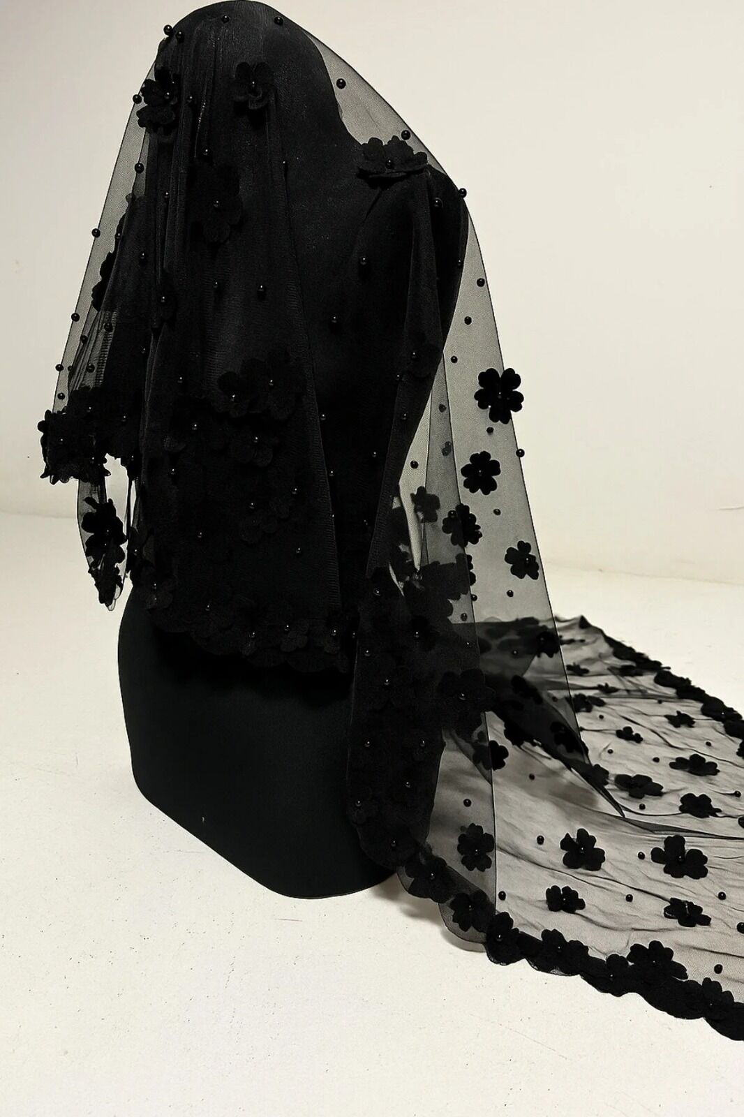 Çiğsem Otantik Vip Gelin Duvak Seti, Komple Pul Boncuk İncili 3boyutlu Kına Duvağı Seti 4 Parça