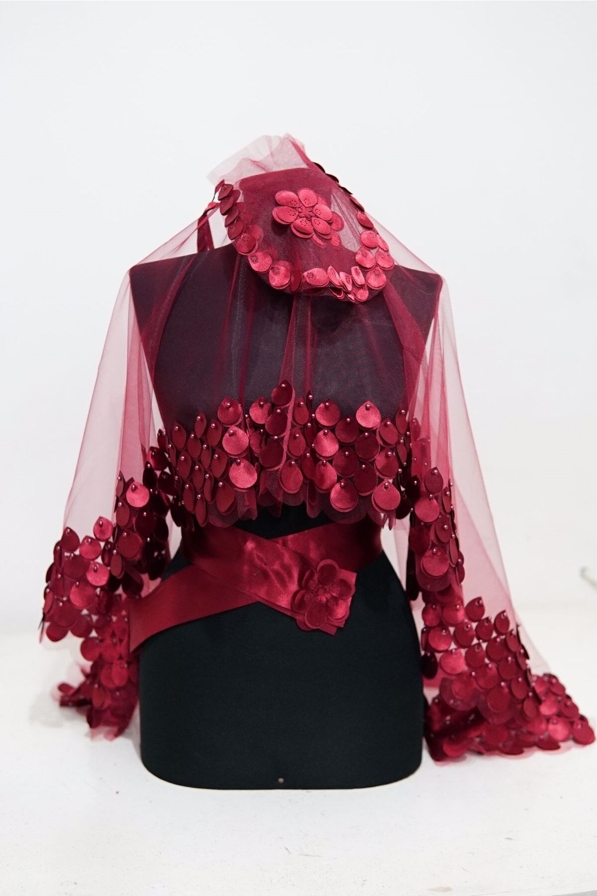 Son Trend Damla Model Incili Gelin Duvak Kuşak Eldiven Seti, Kına Malzemesi