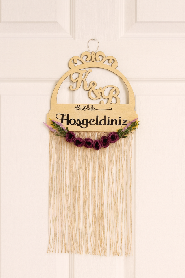 Gold Yuvarlak Pleksi Kapı Süsü Duvar Dekoru Hediyelik Süs