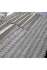 Dolap Içi Kapitone Güpürlü Raf Örtüsü En 45cm Boy 300cm Krem