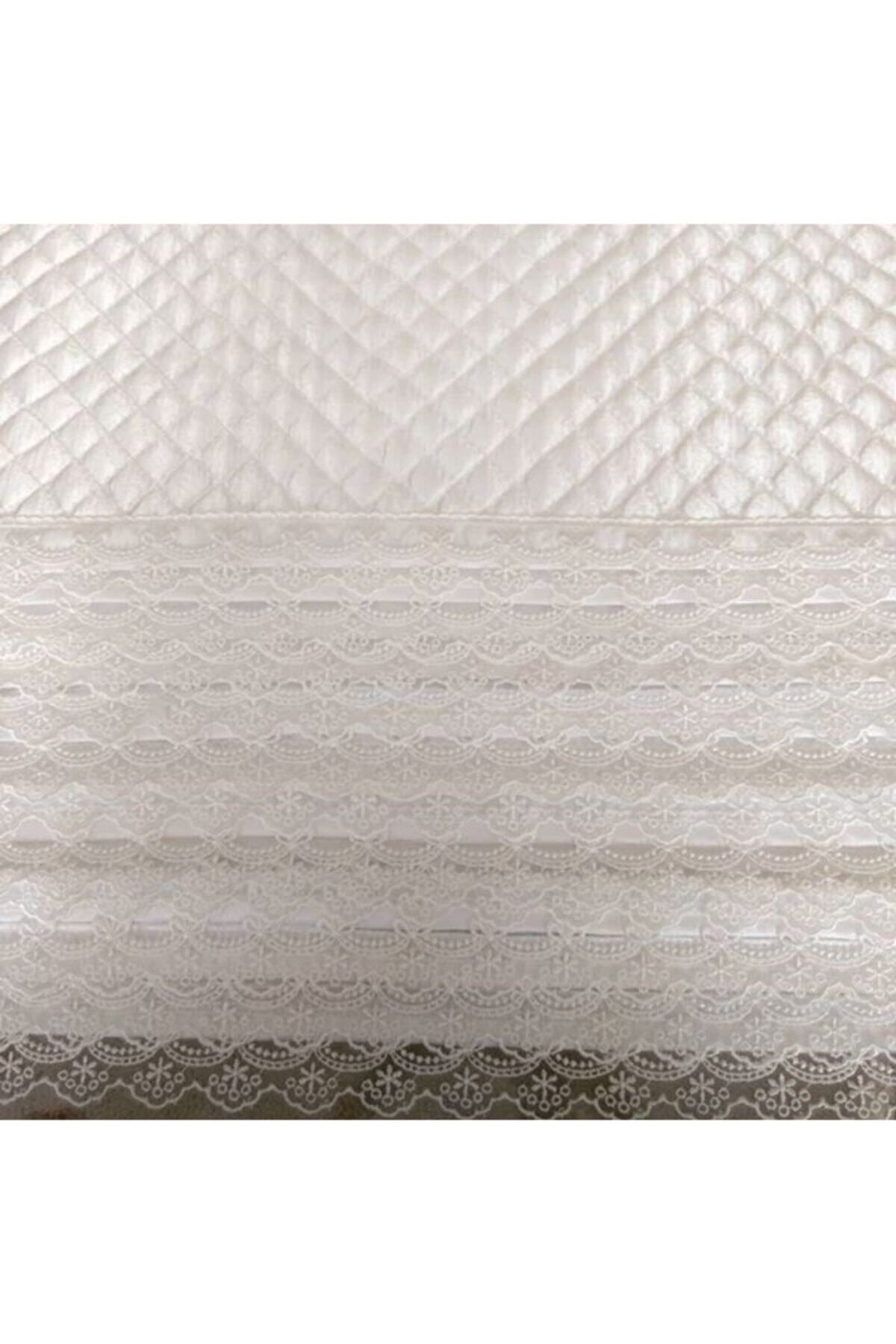 Dolap Içi Kapitone Güpürlü Raf Örtüsü En 50cm Boy 450cm Beyaz