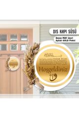 Özel Tasarım Gold Pleksi Kapı Süsü Kapı Aksesurarı