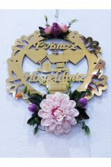 Hoşgeldiniz Yazılı Ahşap Kapı Süsü Lüks Kapı Süsü Ahşap Duvar Ve Kapı Süsü Ölçü:30*30