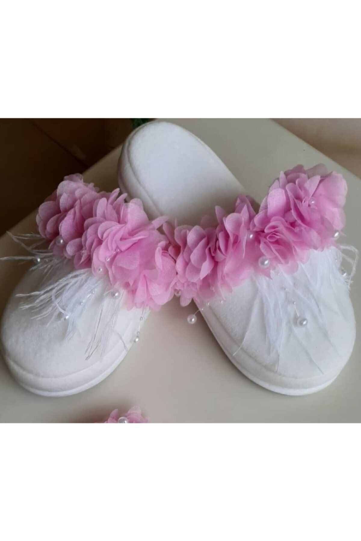 Lohusa Terlik Lazer Gül Süslü Lohusa Terliği