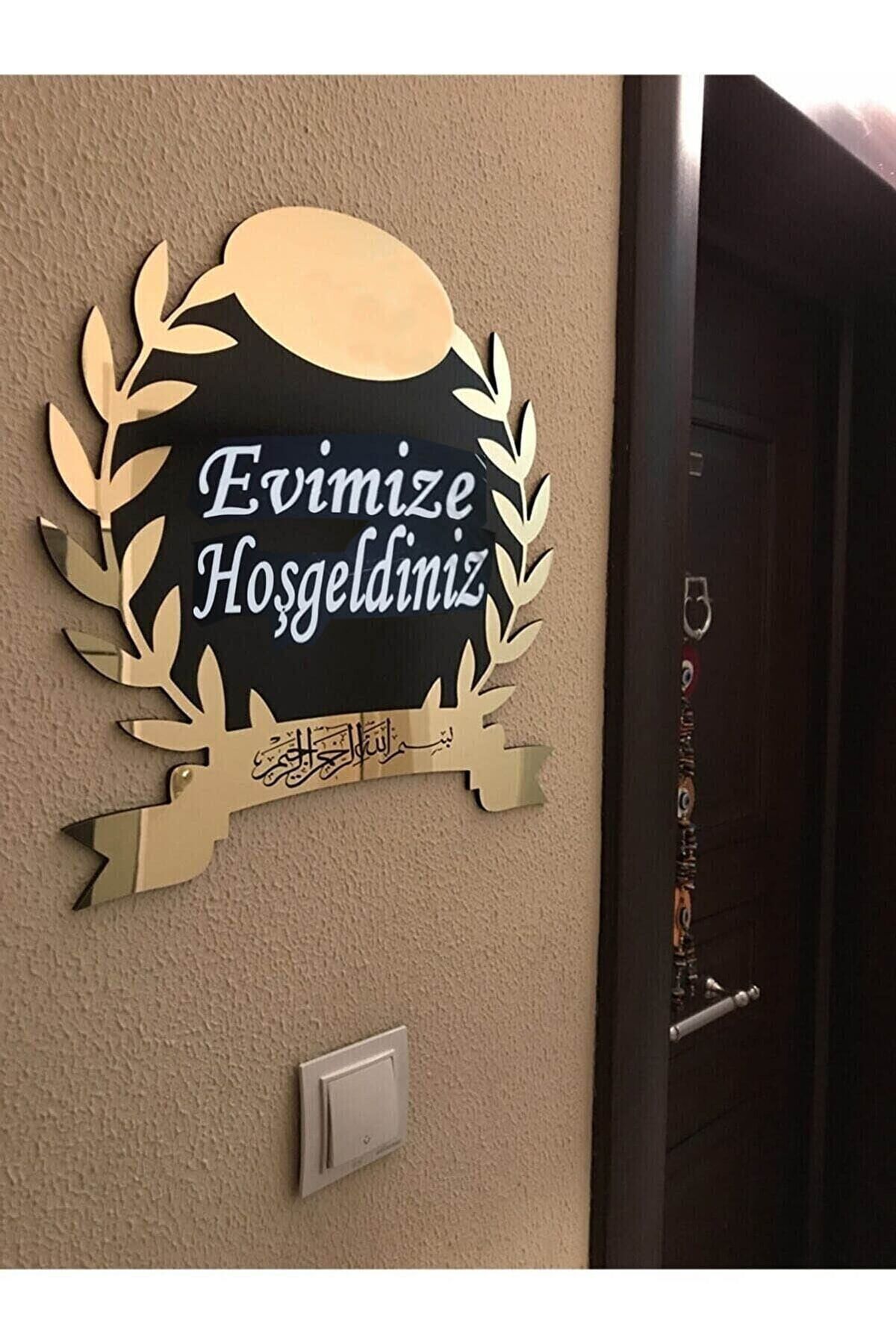 Pleksi Ahşap Kapı Süsü Kapı Isimliği Duvar Süsü