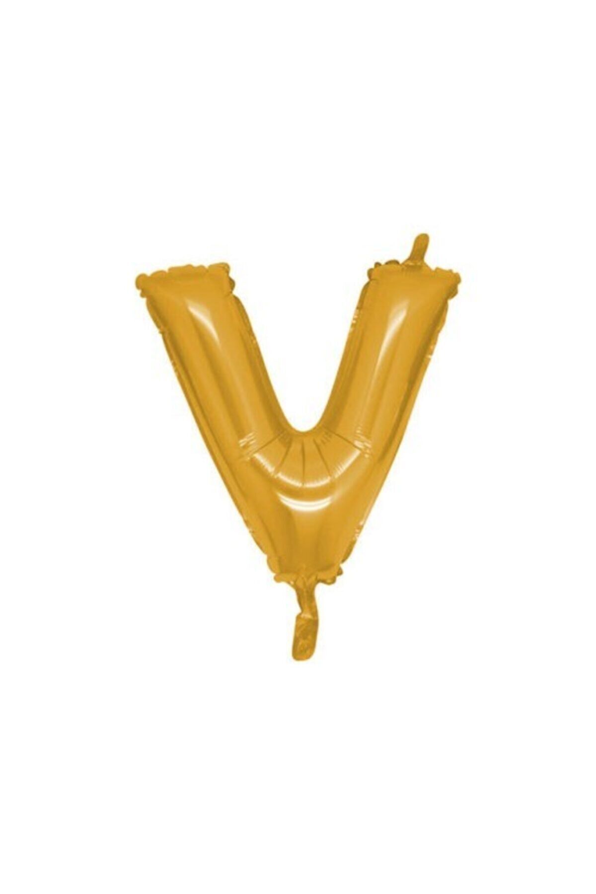 Balon Folyo Harf 40 100 cm Harf V Gold