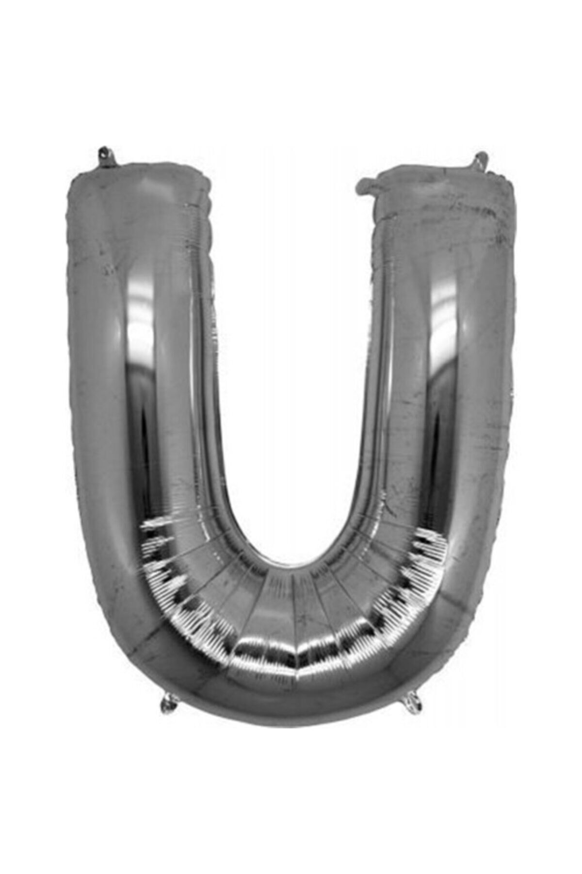 Gümüş Folyo Balon Harf U   40 x 100 cm