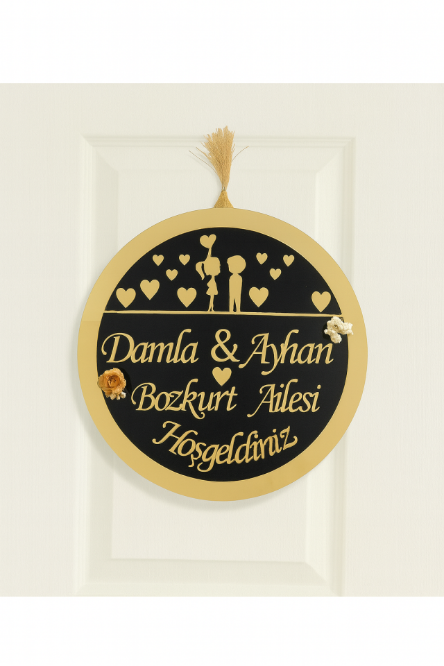 Özel Tasarım Isimli Kapı Süsü Kapı Aksesuarı Duvar Süsü Duvar Dekoru