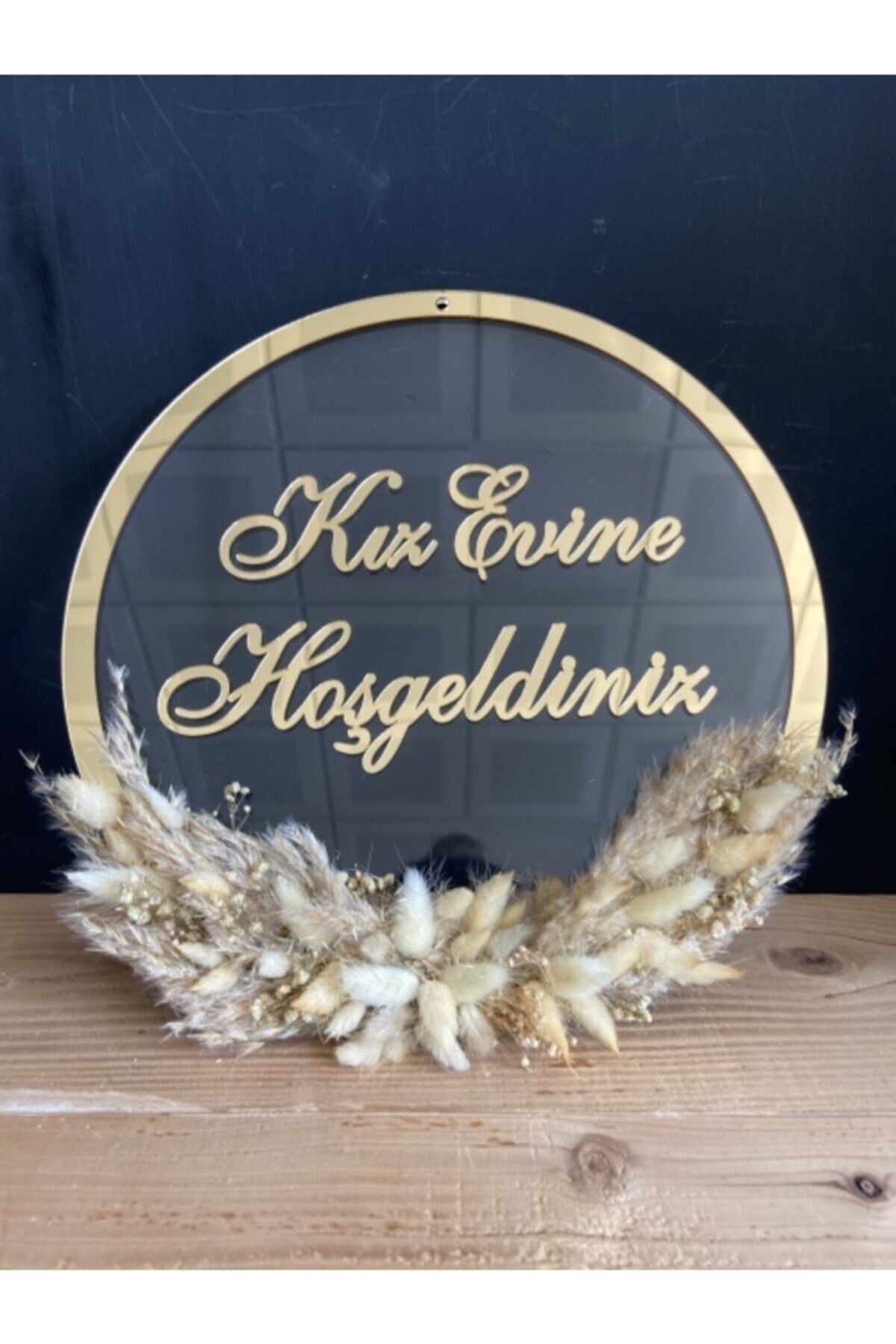 Kız Evi Naz Evi Kapı Süsü Şeffaf Pleksi Kapı Süsü Duvar Dekoru