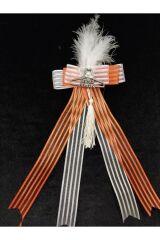 Damat Bohça Süsü Turuncu Beyaz 5 Adet