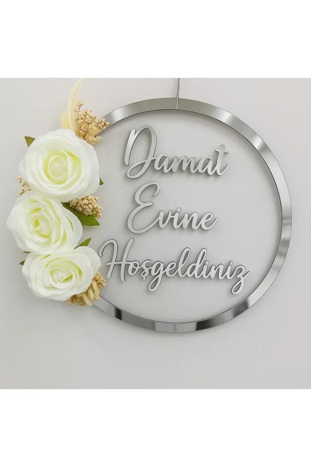 Şeffaf Pleksi Gelin Veya Damat Evine Hoşgeldiniz Kapı Süsü Duvar Süsü Masa Dekoru Damat Evi̇ne Hoşgeldi̇ni̇z